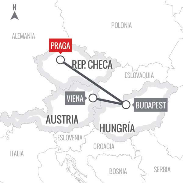 Un recorrido por Praga Viena y Budapest